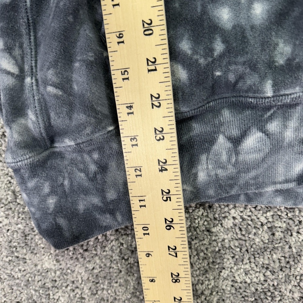 Champion Hoodie Mens Large Gray Tie Dye Reverse Weave Pullover Logo Casual City - Picture 5 of 12
